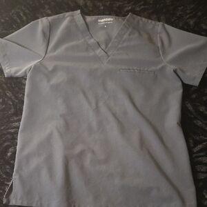 Mandala Gray Women's Scrub Top